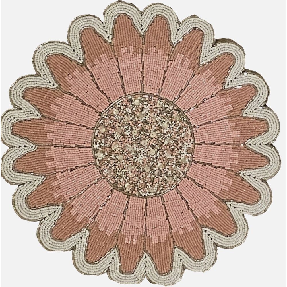 Tahari Beaded Charger Flower 🌸 Placemat!